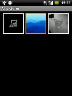 Press the required picture or the required video clip to tick it.