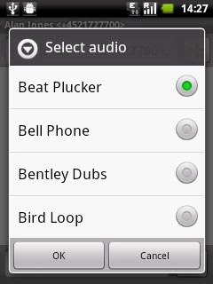 Press the required audio file to listen to it.