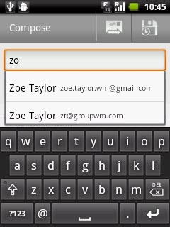 Key in the first letters of the required contact.Matching contacts are displayed.Press the required contact.