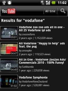 Press the required video clip.