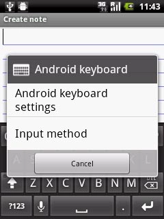 Press Android keyboard settings.