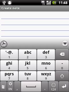 Press once on each key with the required letter to write the required word.A number of words based on the keys you've pressed is displayed.