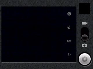 If the camera is turned on:Press the video recorder icon.