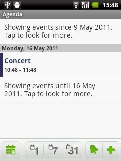 To go to day view:Press 1.