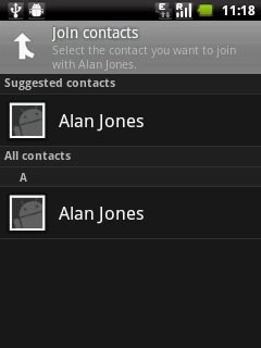 Press the required contact.