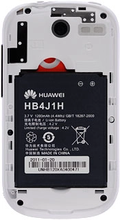 Take hold of the bottom of the battery and remove it.