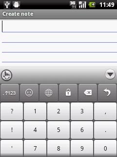 Press the required numbers to insert them.