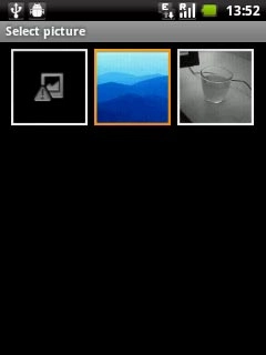 Press the required picture.