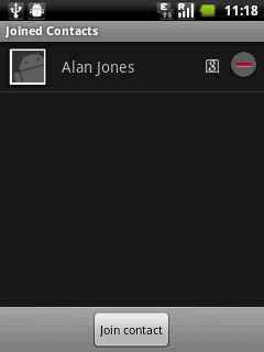 Press Join contact.