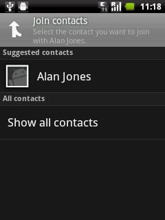 If required, press Show all contacts to see more contacts.