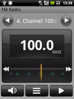 Press the start icon or the stop icon (depending on the current setting).
