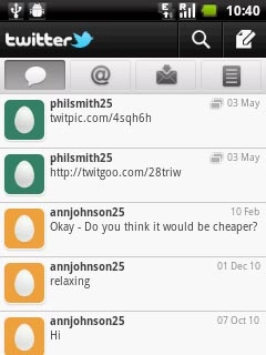 Press the write icon.