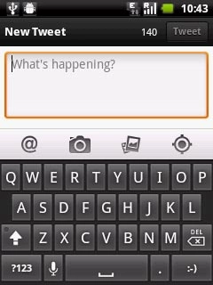 To upload a saved picture:Press the album icon.