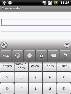Slide your finger up or down the keys on the display to see more symbols.