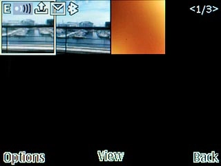 Highlight the required picture and press the Navigation key.