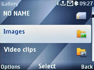 Highlight the required folder and press the Navigation key.