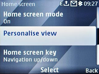 Scroll to Personalise view and press the Navigation key.A list of existing shortcuts is displayed.