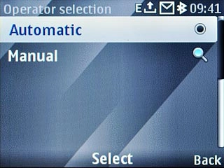 Scroll to Automatic and press the Navigation key.