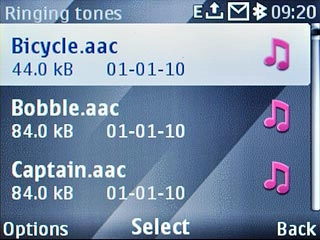 Highlight the required message tone and wait a moment to hear it.