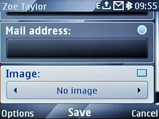 Scroll to Image and press Navigation key right to select Photos, Open Gallery or New photo.