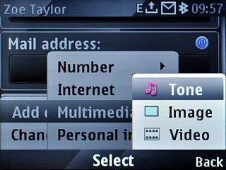 Scroll to Tone and press the Navigation key.