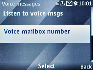 Scroll to Voice mailbox number and press the Navigation key.
