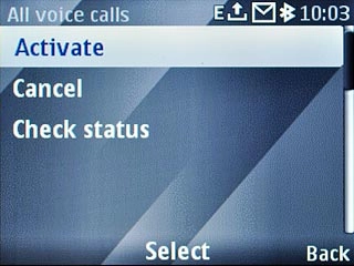 Scroll to Activate and press the Navigation key.