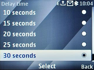 Highlight the required period and press the Navigation key.The request is sent.