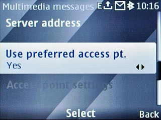 Scroll to Use preferred access pt. and press the Navigation key.