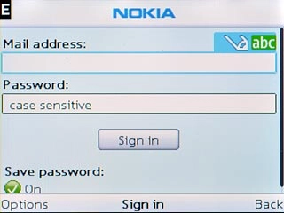 Scroll to Mail address and key in your email address.