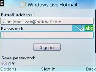 Scroll to Password and key in the password for your mailbox at your email provider.