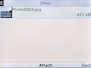 Highlight the required file and press the Navigation key.