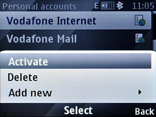 Scroll to Activate and press the Navigation key.