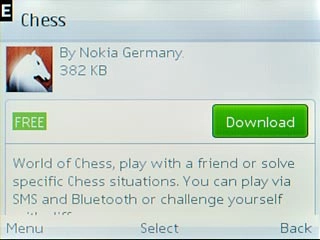 Scroll to Download or Buy and press the Navigation key.If it's the first time you use the application, you need to log on.Follow the instructions on the display to download and install the application.