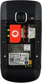 Turn your SIM so that the angled corner of your SIM matches the angled corner of the SIM holder.