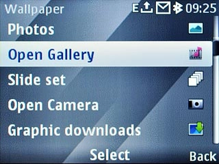 If you select Open Gallery:Go to the required folder.