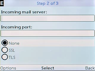 Scroll to None and press the Navigation key.