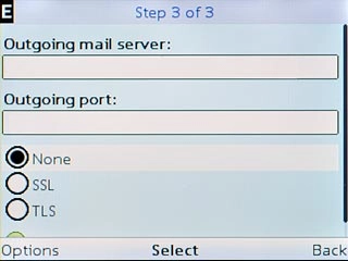 Scroll to None and press the Navigation key.