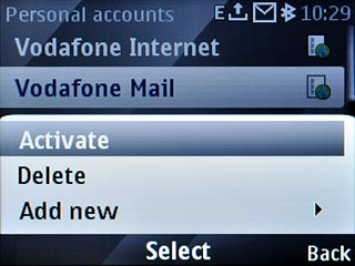 Scroll to Activate and press the Navigation key.