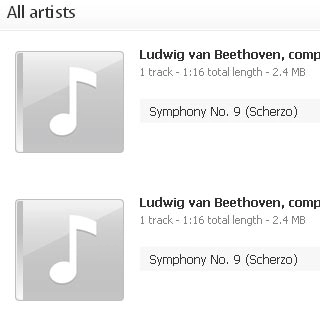 Highlight the required audio file on the right side of the screen.