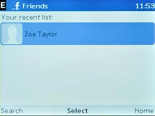 Highlight the required contact and press the Navigation key.