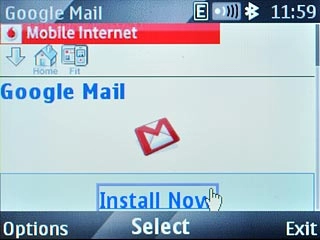 Scroll to Install Now and press the Navigation key.