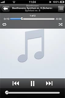 To go to the previous audio file:Press arrow left twice.