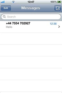 Press the new message icon in the top right corner of the display.