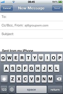To key in numbers or symbols:Press 123.