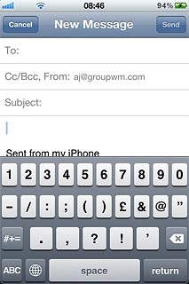 Press the required numbers or the required symbols.