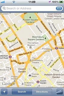 Press Search or Address.