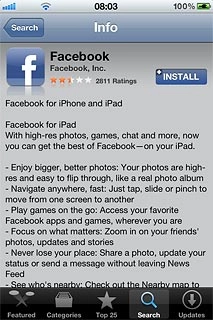 Press INSTALL.If you're asked to log on to App Store, do this.Wait a moment while the application is installed.