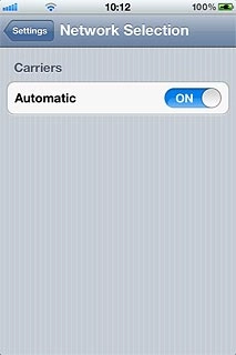If required, press Automatic to turn off automatic network selection.Your phone searches for networks within range.A list of available networks will show on your display.