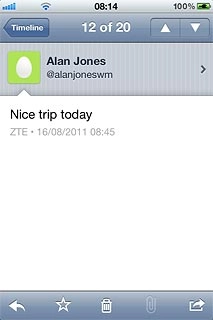 Press Timeline to go back.